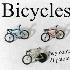 HO Scale BICYCLES 3 Pack Painted