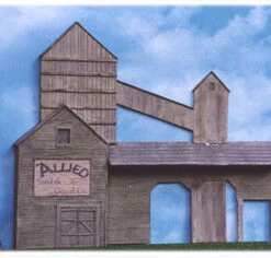 3D Background HO Scale Allied SAND & GRAVEL Complex