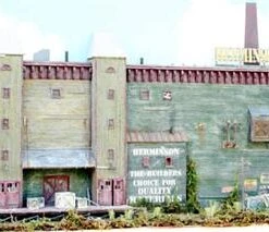 O Scale 3D Background The OLD MILL Scene