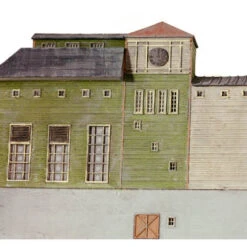 3D Background N Scale Industrial Factory #5