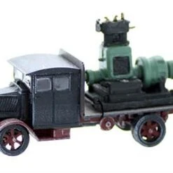 HO Scale 1930s Era Truck Hauling STEAM GENERATOR, Finished Vehicle