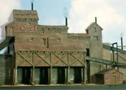 3D Background HO Scale Kit Rowe Rock Crushing Plant-Quarry Heavy Industry