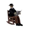 HO Scale People, Old Man In Rocking Chair Reading Paper Finished 2 HO Scale People, Old Man In Rocking Chair Reading Paper Finished -LGB shop RockingChairMan2 2