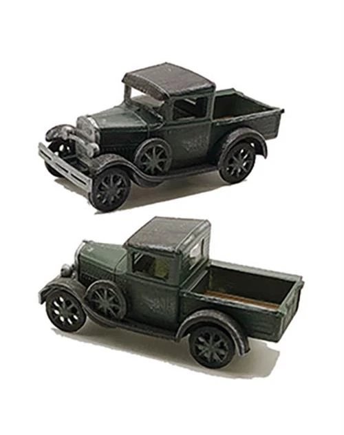 S Scale 1930s Pick Up Truck Model, Finished 1/64 Vehicle 3 S Scale 1930s Pick Up Truck Model, Finished 1/64 Vehicle