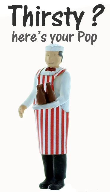 N Scale People, The SODA JERK, Finished 3 N Scale People, The SODA JERK, Finished