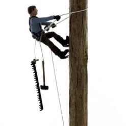 N Scale Logging Figure, The Tree Topper / High Climber, Finished