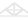 Trusses, 20’ Width, Style 1,HO Scale -LGB shop Truss1012.5