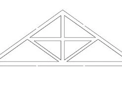 Trusses, 30’ Width, Style 1, HO Scale