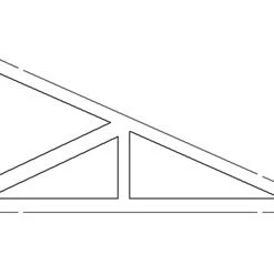 Trusses, 15’ Width, Style 1,HO Scale
