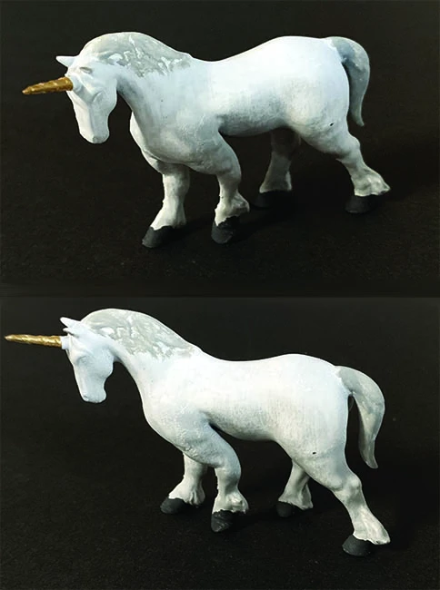 O Scale People Mythical UNICORN Creature Comes Finished 3 O Scale People Mythical UNICORN Creature Comes Finished