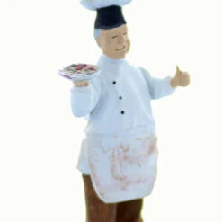 O Scale People Diner Waiter - CHEF In Classic Outfit Finished Figure